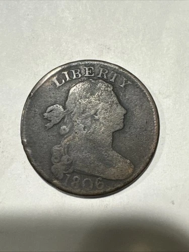 Photo of a 1806-P Large Cent from an eBay sale