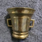 Antique HEAVY Solid Brass Mortar Large Pharmacy Apothecary Bowl ONLY — photo 1