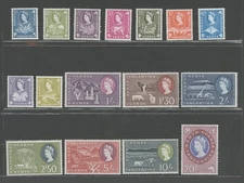 1960-62 Kenya Uganda Tanganyika - Stanley Gibbons No. 183-98 - Elizabeth II - 16