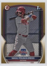 2023 Bowman Prospects Gold 9/50 Nikau Pouaka-Grego #BP-89 4a7