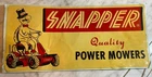 Vintage Original Snapper Power Mowers Advertising  Water Transfer Decal  15x7"