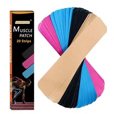 20Pcs Strips Kinesiology Tape Elastic Cotton Kinetic Tape Knee Tape for Exercise