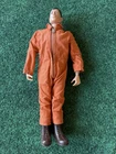 Vintage 1964 G I Joe Figure with Orange Fire Jump Suit and Brown Boots