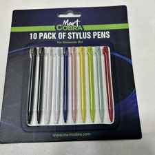 Lot Of 10 Mixed Colors Nintendo DSi Stylus Pens