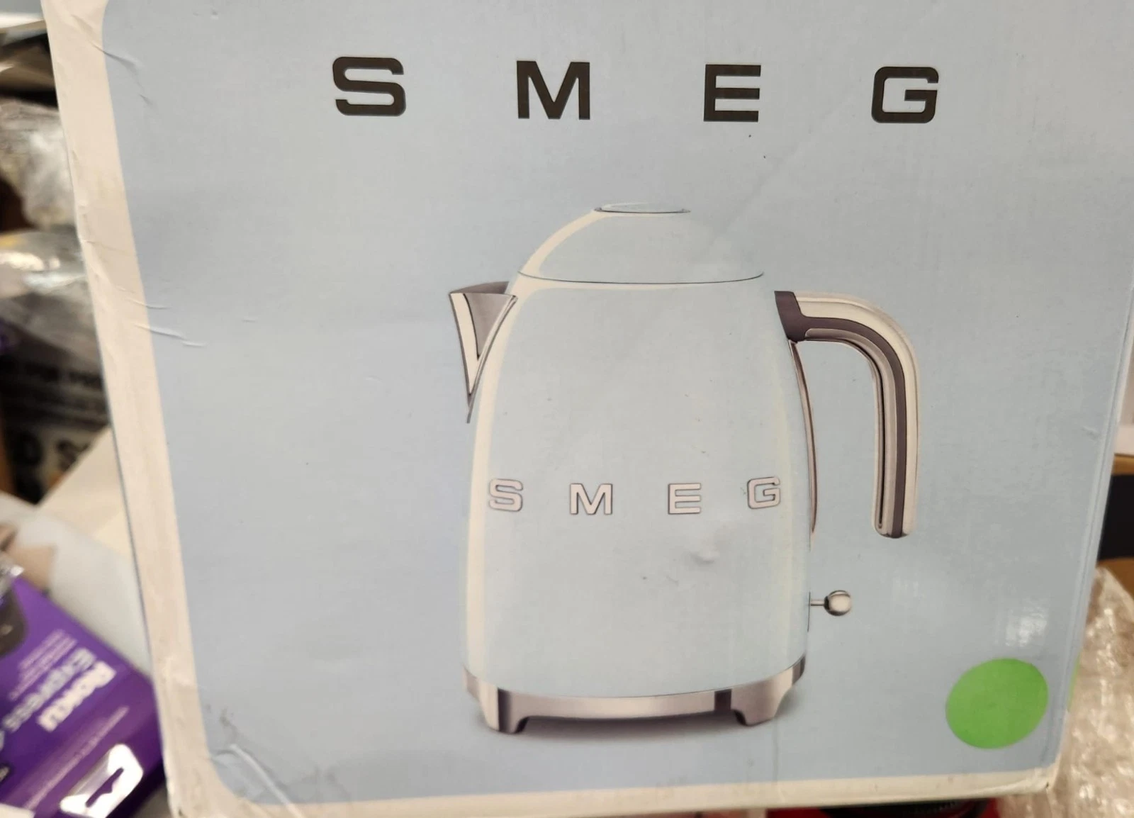 Smeg, 7-Cup, Retro Style Electric Kettle in Jade Used