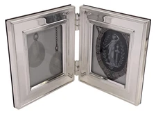 Christofle Silverplate Double Picture Frame Circa 1970s in New Condition