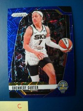 2024 Panini Prizm Blue Velocity Prizm Chennedy Carter #66 Chicago Sky