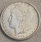 1898 P Morgan stunning bright BU beautiful, free shipping, Sigma tested genuine+