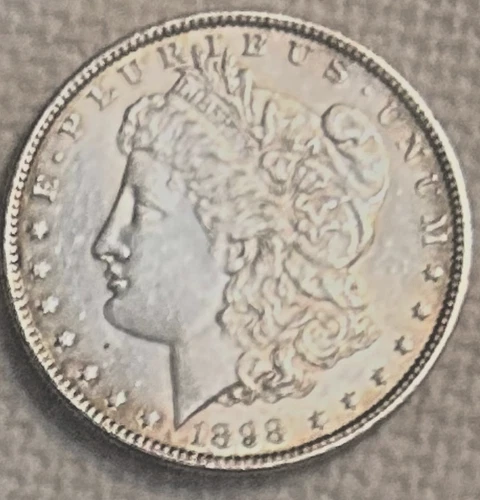 1898 P Morgan stunning bright BU beautiful, free shipping, Sigma tested genuine+