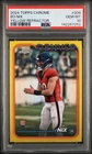 2024 TOPPS CHROME YELLOW REFRACTOR #206 BO NIX ROOKIE RC 58/75 PSA 10