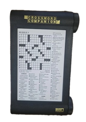 Vintage New York Times Crossword Companion Roll-A-Puzzle with Light, Tested Gift