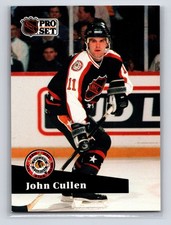 1991-92 Pro Set French - John Cullen #302 Hartford Whalers Hockey Card