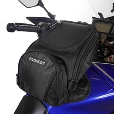 BikeTek Waterproof Motorcycle Tank Bag Magnetic Motorbike 8L Black New