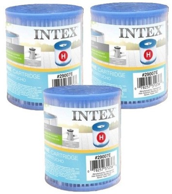Intex Type H Easy Set Filter Pump Cartridge Replacement For Pool 29007E Lot of 3