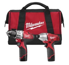 Milwaukee 2494-22 M12 Cordless Drill/Driver & Impact Kit