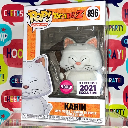 Karin Flocked - Dragon Ball Z Funko Pop 896 Anime Funimation + Protector