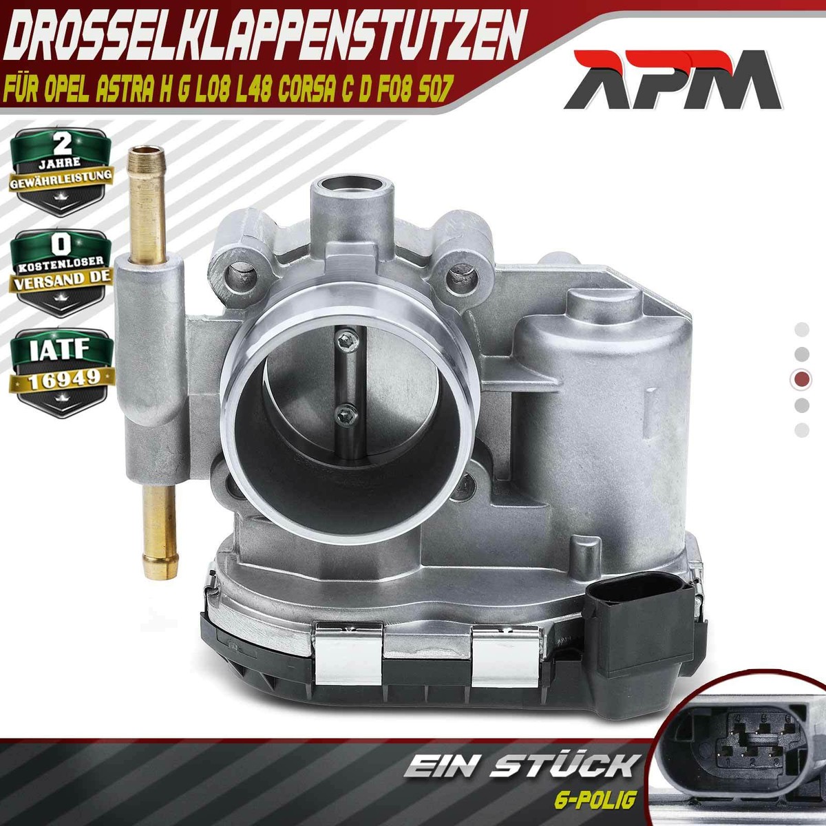 Drosselklappenstutzen – Ersatzteil Für Opel, Vauxhall Modelle (Aveo, Corsa, Astra Usw.), 6-polig, Ersetzt 55562270