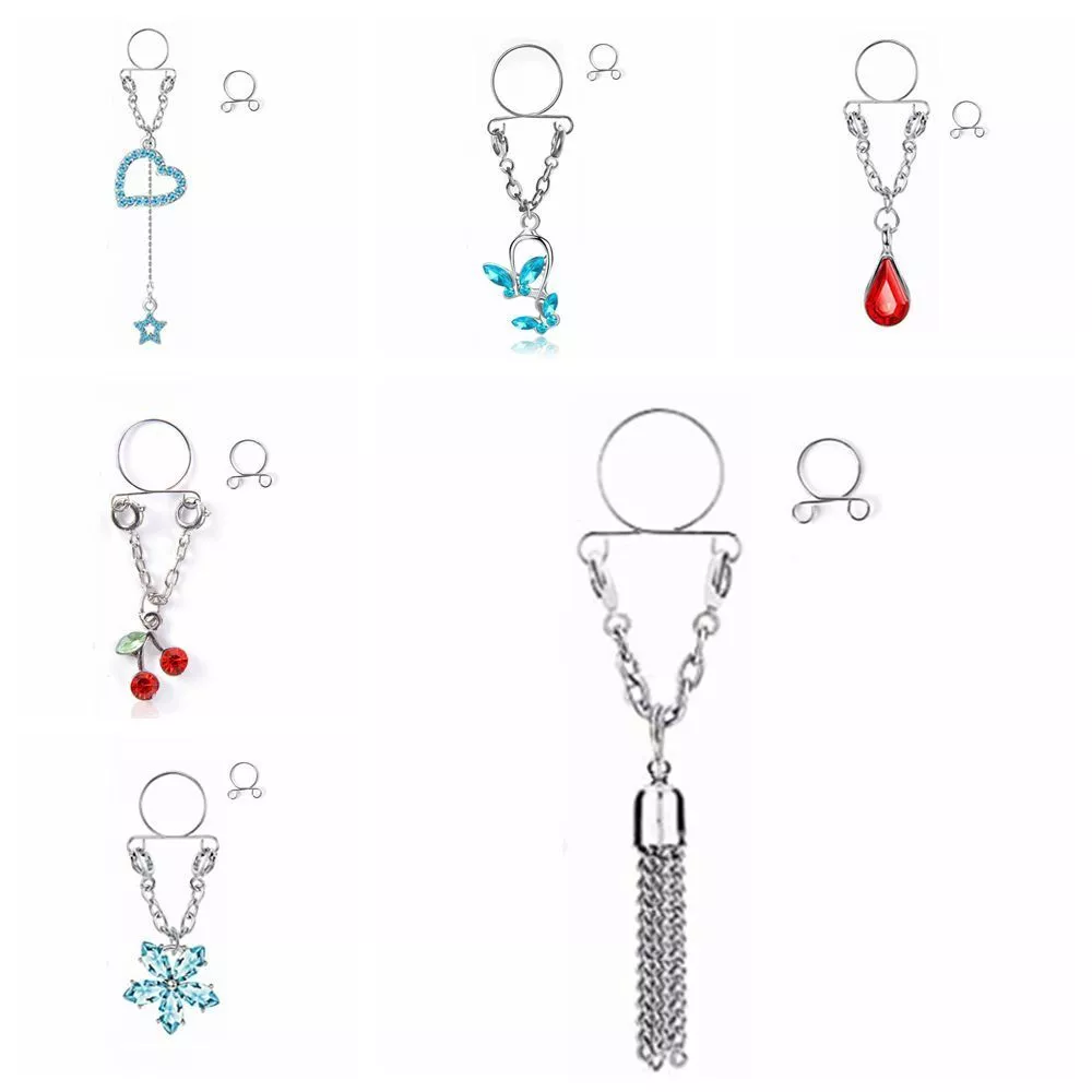 Faux Nipple Nickel free Body Jewelry Non Piercing Non Piercing Fake Nipple Ring