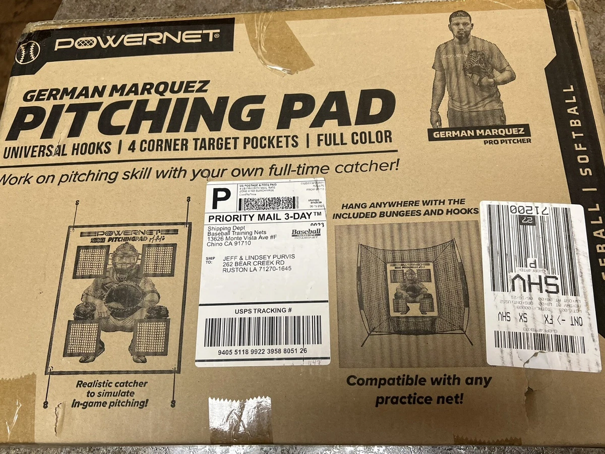 Red De Práctica PowerNet 7x7 Para Béisbol Y Sóftbol - Marco Una Pieza, Portátil. Recomendada Por Profesionales.