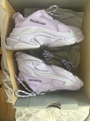 Balenciaga Triple S Lilac Women's Trainers Size UK EU 38 Only - Main Image