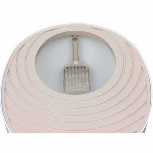 Iris Katzentoilette mit offenem Deckel - B53 cm - weiß brandneu - Bild 3 von 5