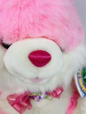 Large Pink Hoppy Hopster Easter Bunny Rabbit Plush Toy Flower Feet