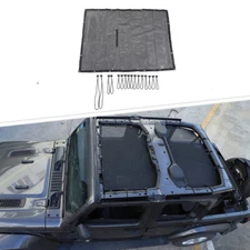 Sun Shade Mesh Bikini Top Cover Net UV Protection for Jeep Wrangler JL JT 4 Door