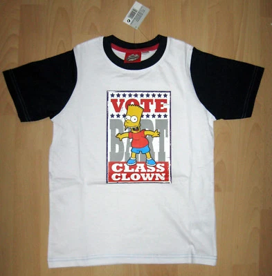The Simpsons T-Shirt Gr. 122-128, 134-140, 146-152 Bart Vote Class Clown