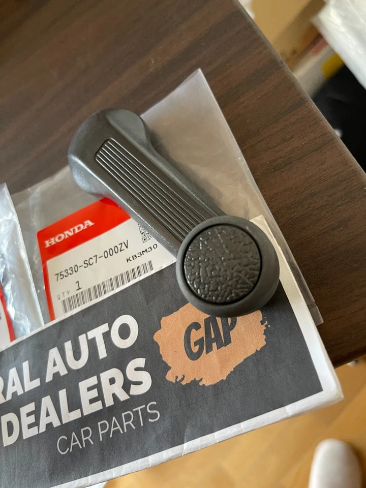 Genuine HONDA CIVIC EK# 96-00 Window Regulator Crank Handle Set 75330-SC7-000ZV Foto 3 de 4