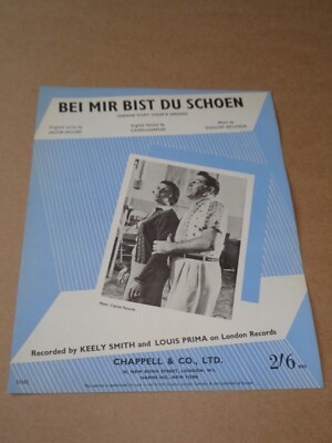 Keely Smith & Louis Prima - Bei Mir Bist Du Schoen sheet music