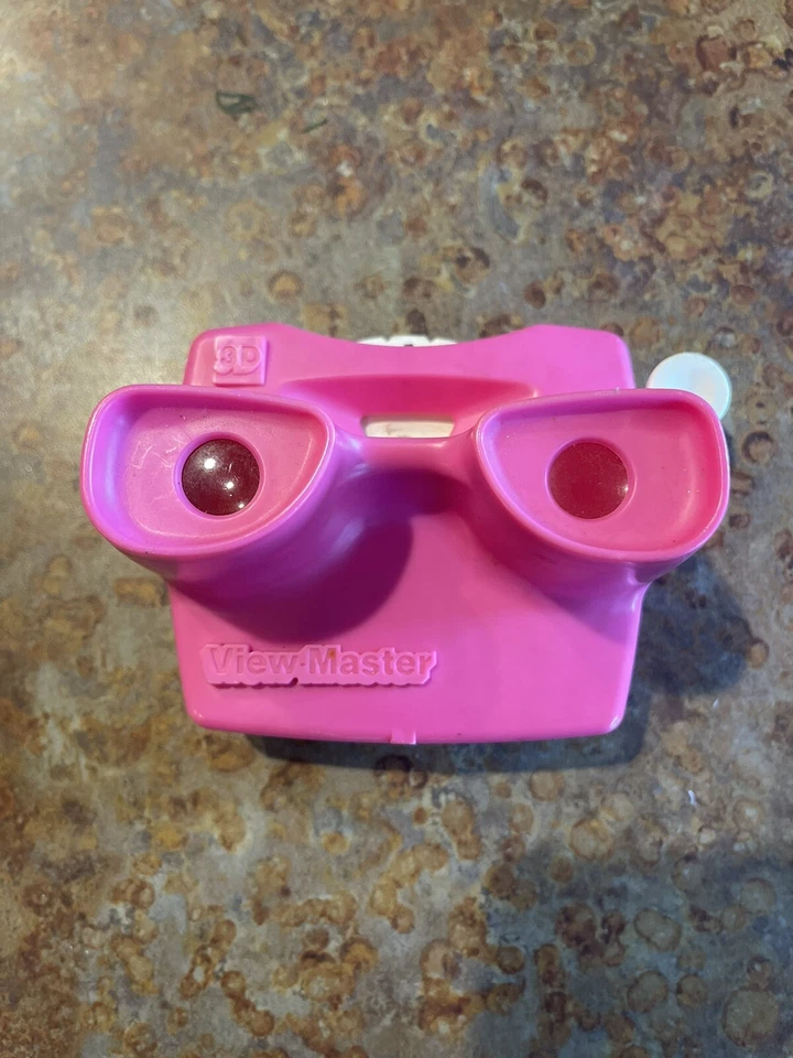Barbie Viewmaster 1998 vintage 3D rosa - más un carrete - Fisher Price Foto 2 de 4