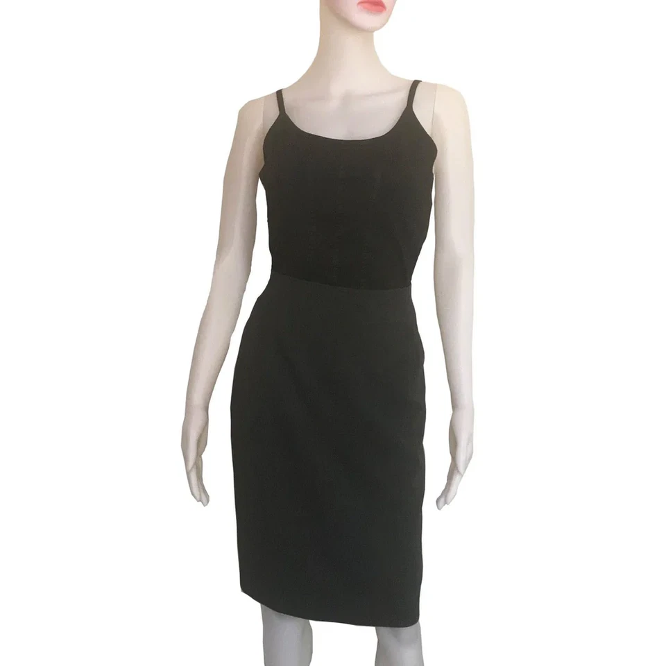 Vintage 1990s Emanuel Ungaro Gray Straight Pencil Skirt 10 Secretary Preppy