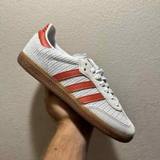 Adidas Samba OG Preloved Solar Red Knit Sneakers Mens Sz 4 IG1380