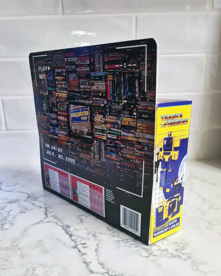 TRANSFORMERS G1 BLASTER "BLOCKBUSTER" +STEELJAW Custom Toy figure in Custom box - Image 4 of 4