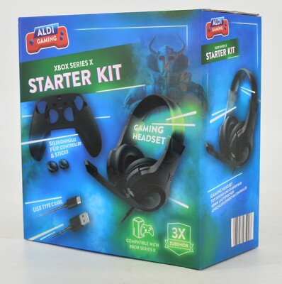 XBOX Series X Gaming Starter KIT Schwaiger Controller Hülle Headset  1016459