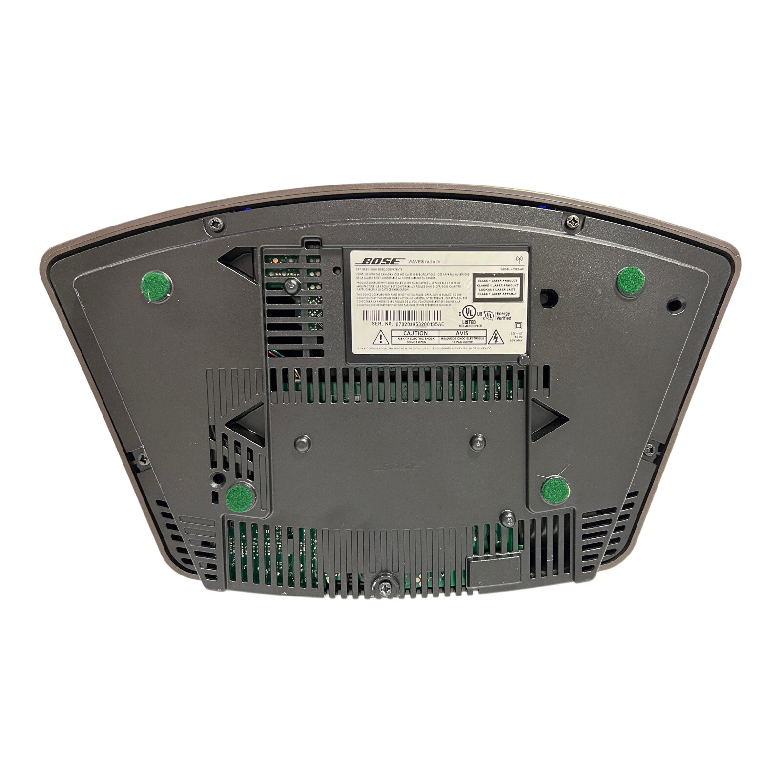 Bose Wave Radio IV, BLUETOOTH, Espresso Black, Titanium Red Grilles, No