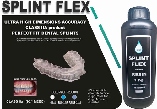DLP SLA LCD 3d printer FLEXIBLE SPLINT resin for manufacturing flexible splints - 第 9/10 張圖片