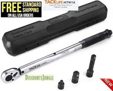 TACKLIFE 3/8-Inch Drive Click Torque Wrench 10-80 ft.-lb. / 13.6-108.5 Nm.-HTW1A