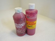 Binney Smith Artista II Tempera Lot of 2 Red Partial Container 3110 Paint