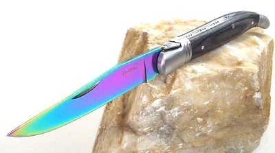 Laguiole Taschenmesser Titanium Blade Spectrum Klappmesser Holz Griff noir NEU!