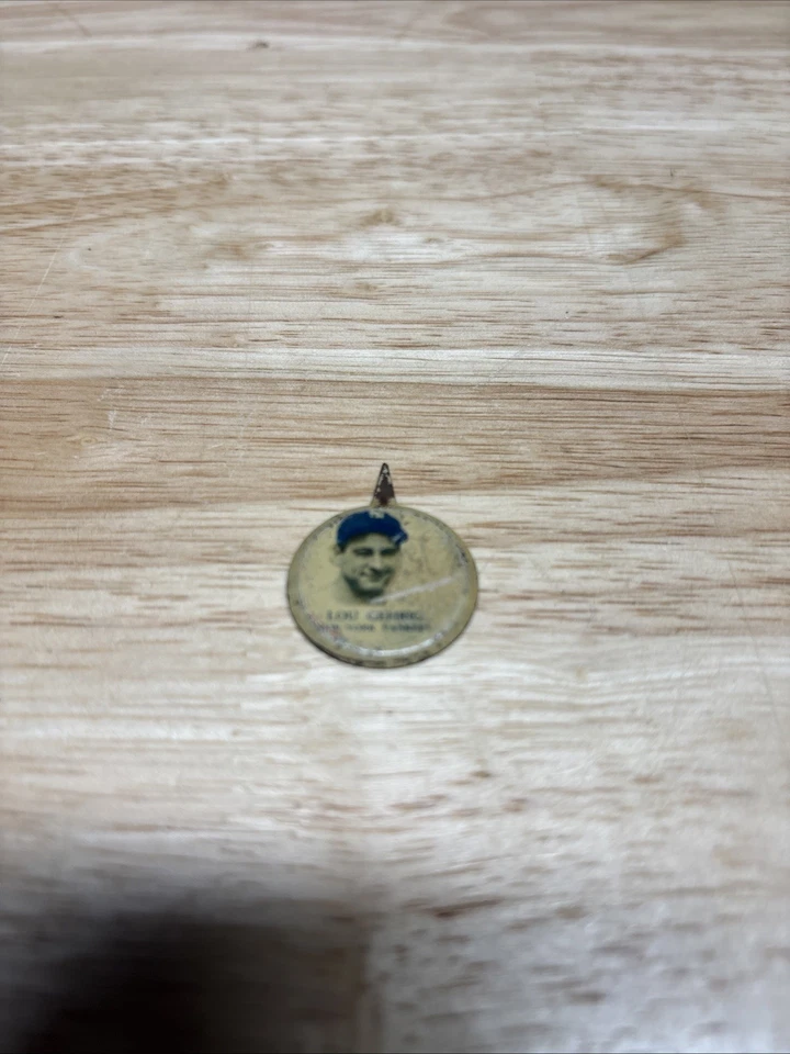 Pin Our National Game 1938 Lou Gehrig New York Yankees béisbol original. ¡Bonito! Foto 2 de 4