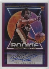2022-23 Panini Recon Rookie Signatures Purple 10/25 Jabari Walker Auto 0q21