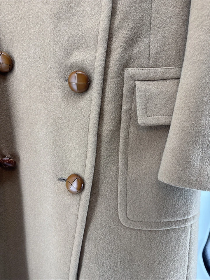 Vestido de trinchera vintage HART SCHAFFNER & MARX pelo camel forrado talla 42 Foto 4 de 4