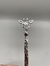Vintage Reed Barton Silver Plate Giraffe Infant Baby Spoon