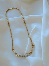 1.9ct Round Cut Lab Grown Diamond 18k Yellow Gold 16in 3mm Armour Chain Necklace
