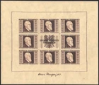 Österreich ANK Nr 780 A - 783 A Renner Kleinbogen Renner Block postfrisch ATTEST