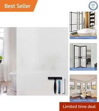 Frosted Privacy Window Film with Tools - 17.5"x78.7" | Safe, Stylish Solution