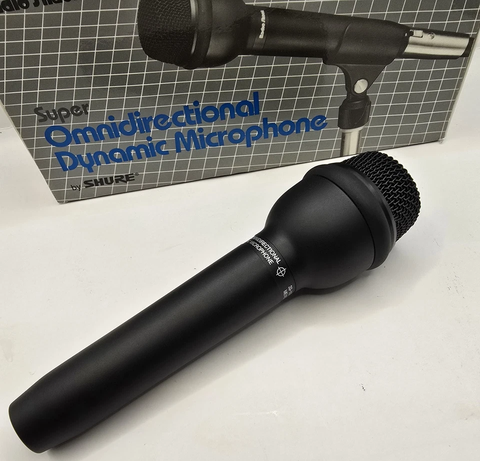 Vintage Radio Shack Onmidirectional Dynamic Microphone W/ Case & Box 33-1070c - Image 2 of 3