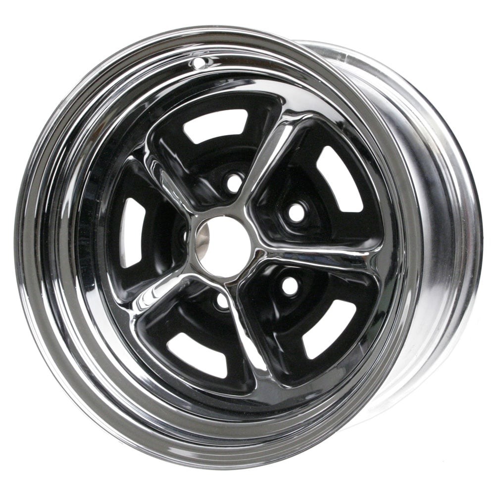 【希少】Ford MUSTANG 14インチ ホイール Chrome/ Black Inserts 14