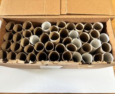 90 Cardboard Craft Tubes Empty Toilet Paper Rolls Bulk DIY Art School Projects